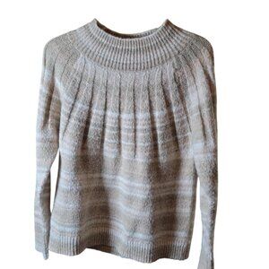 Womens Knox Rose Sweater Tan  Gold Flecks L Fall Winter
